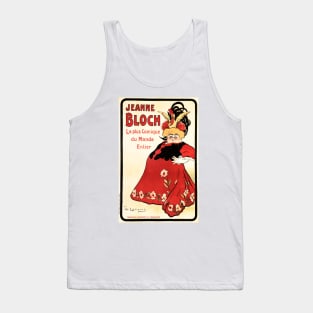 JEANNE BLOCH The Most Comic in the World Vintage French Theater Comedy Play Poster Tank Top